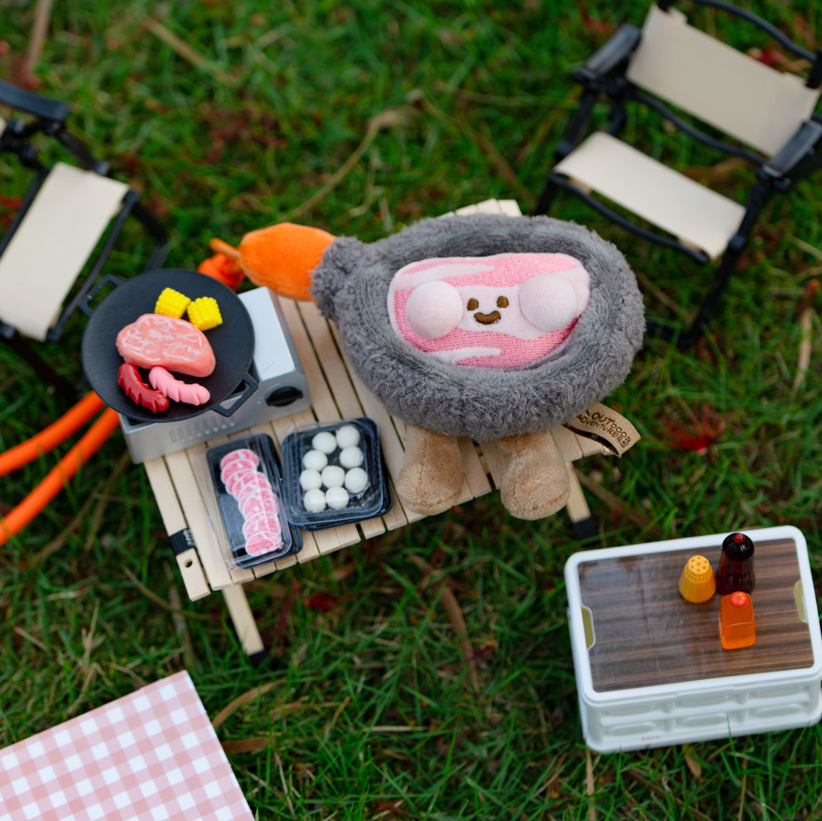 Pan Pal Cute Camping Pan Plush Toy